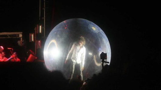 Flaming Lips Perform Concert In Oklahoma In Zorb Bubbles