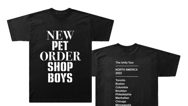 New Order Unity Tour Merchandise