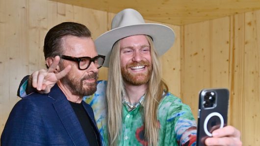 Sam Ryder Joins Björn Ulvaeus At ABBA Voyage Show