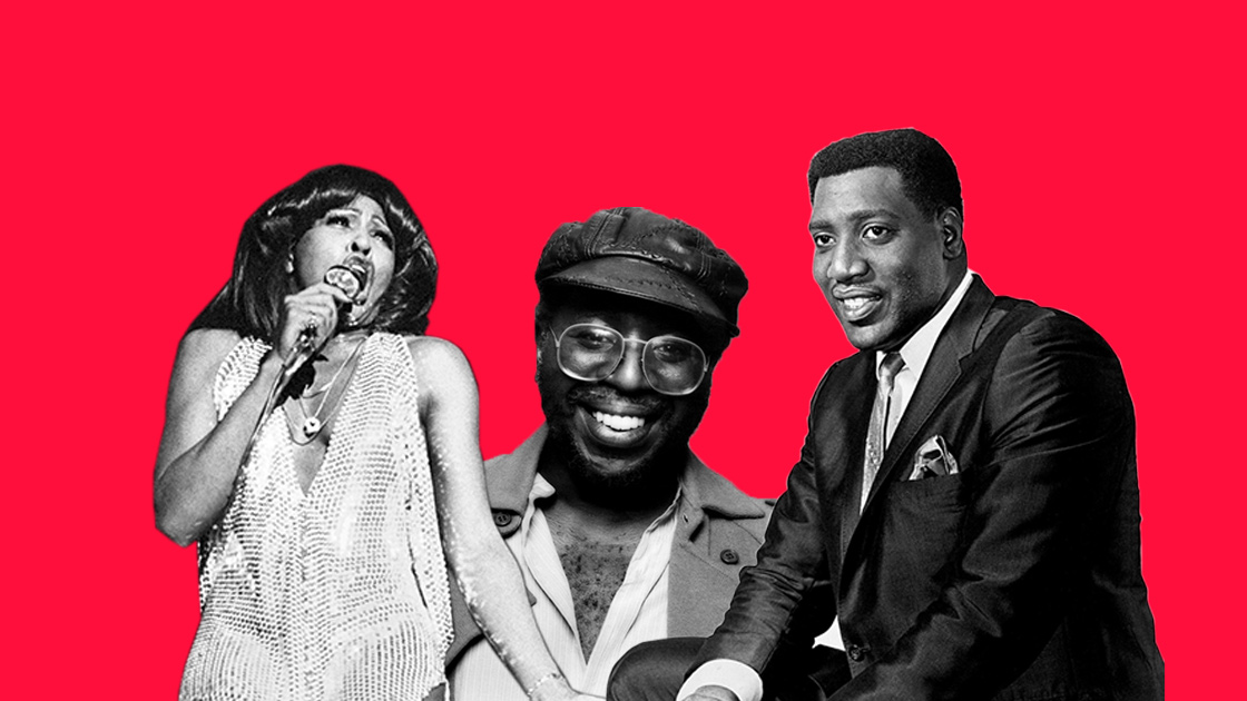 Tina Turner, Curtis Mayfield and Otis Redding