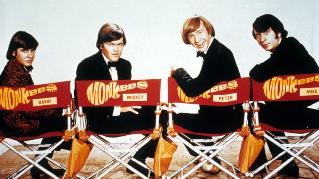 Micky Dolenz (second left) with The Monkees (l-r): Davy Jones, Peter Tork, Mike Nesmith. Pic credit: Alamy