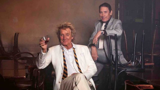 Rod Stewart and Jools Holland