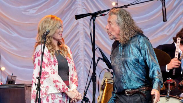 Robert Plant and Alison Krauss perform at Jay Pritzker Pavilion on Tuesday, June 7, 2022, in Chicago.