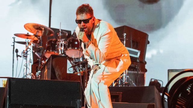 Blur singer Damon Albarn performs at Coachella 2024