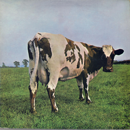 Pink Floyd Atom Heart Mother (1970) album cover.