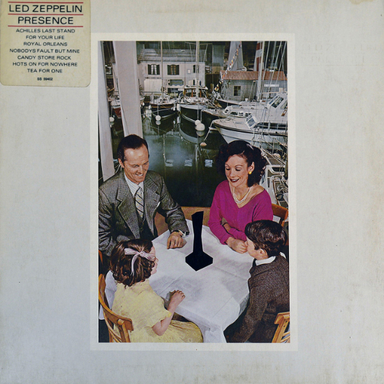 Led Zeppelin Presence album cover.